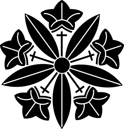 □両山紋・茶菓盆□曹洞宗・久我竜胆・五七桐・角盆・トレー・漆器