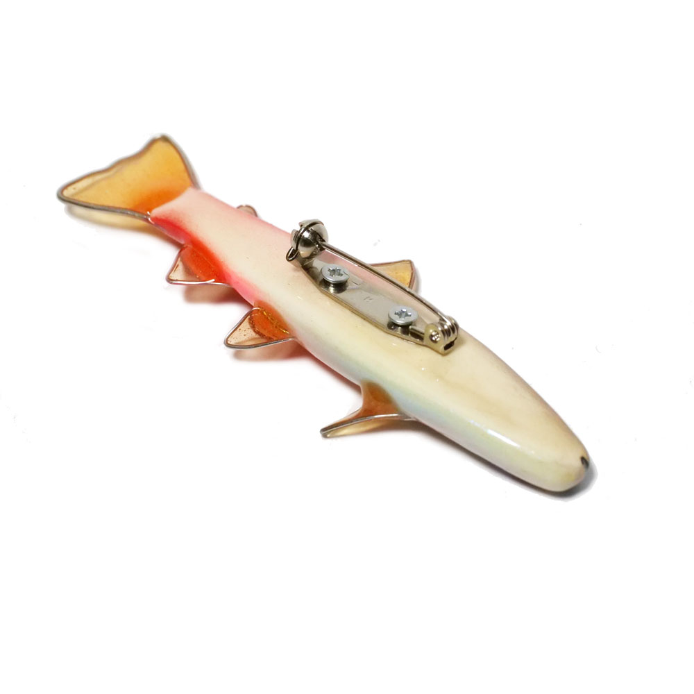 ヴィンテージ ブローチ 水牛 彫刻 魚 モチーフ E48＆198＆D95 3点