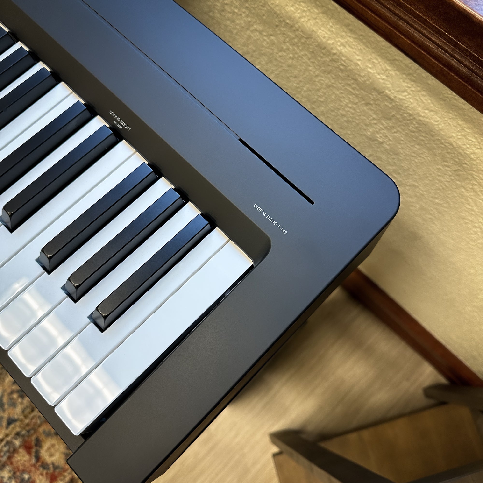 Yamaha P-143LXB Digital Piano Bundle with Stand, Bench and Pedal