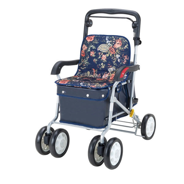 極美品 NOBLE ノーブル シルバーカー 花柄デザイン シルバーカー