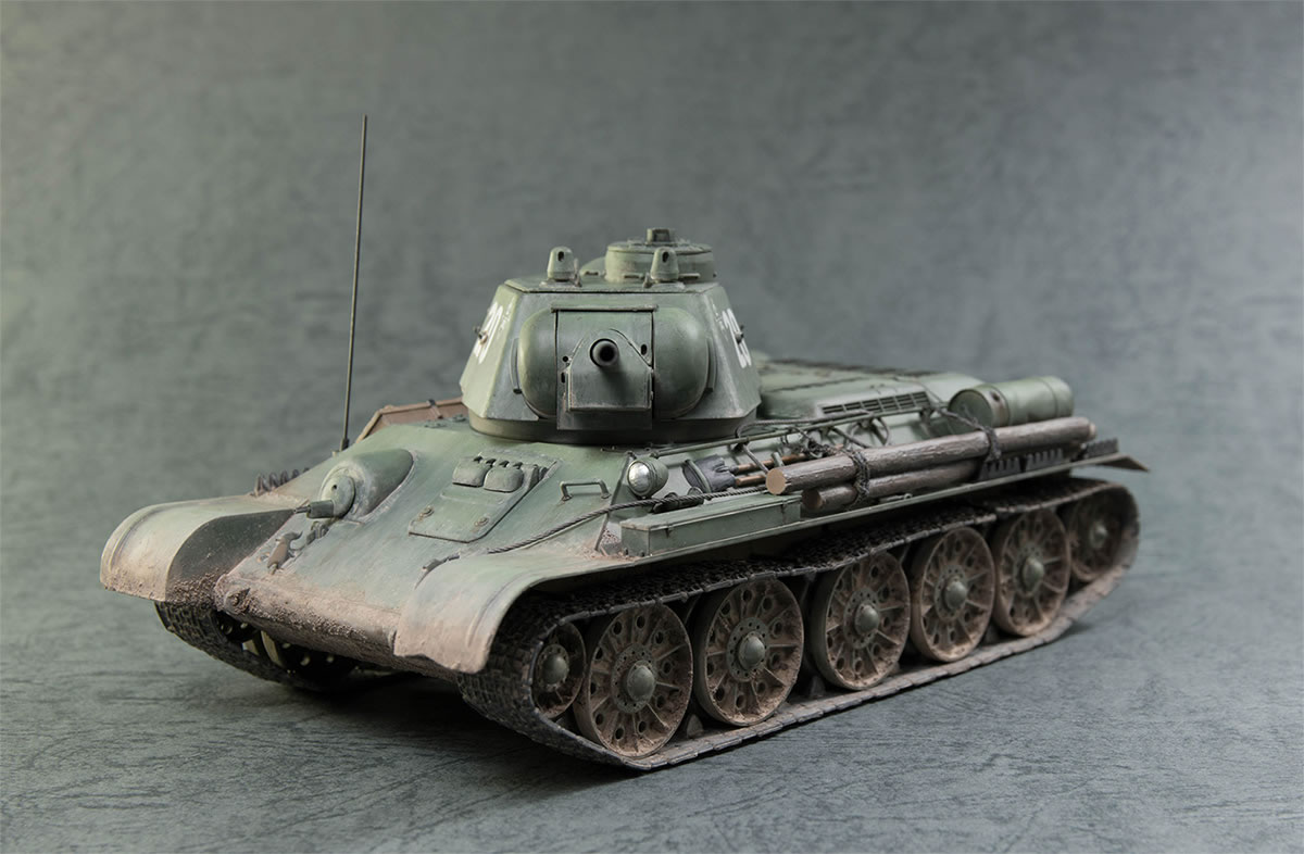 タミヤ 1/35 ソビエト T-34/76戦車 1943年型 完成 | レイヤシフト