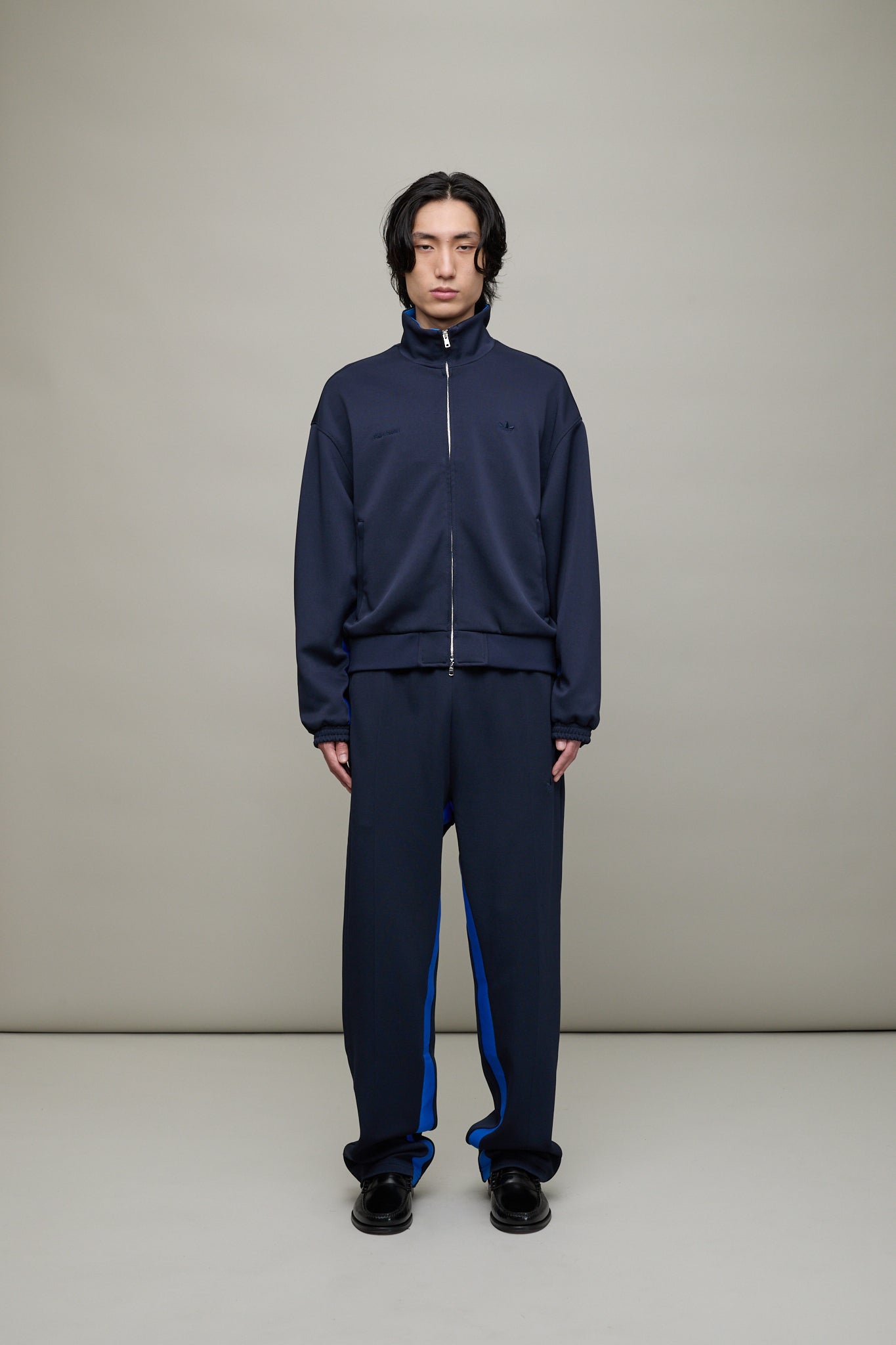 WB Pique Track Top in Navy – L'ENSEMBLE