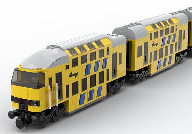 作品紹介】薬師山様のオランダ国鉄1600形電機とダブルデッカー客車