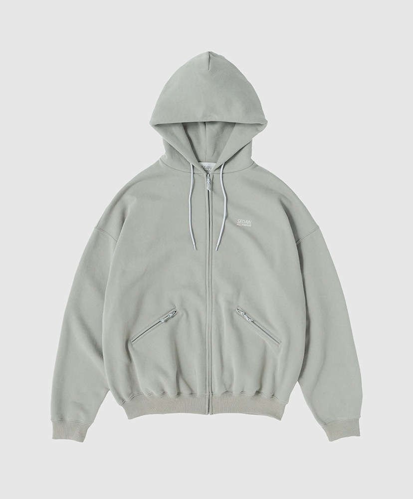 OG Logo Full Zip Hoodie(M(MEN) Charcoal/チャコール): SEDAN ALL-PURPOSE