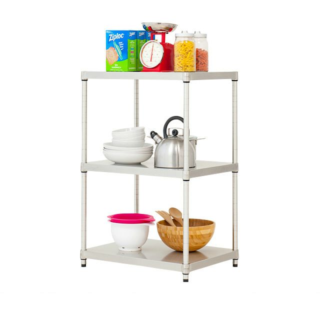 スチールラック 幅60cm 3段 ルミナスプレミアム 高度防錆素材 ソリッド