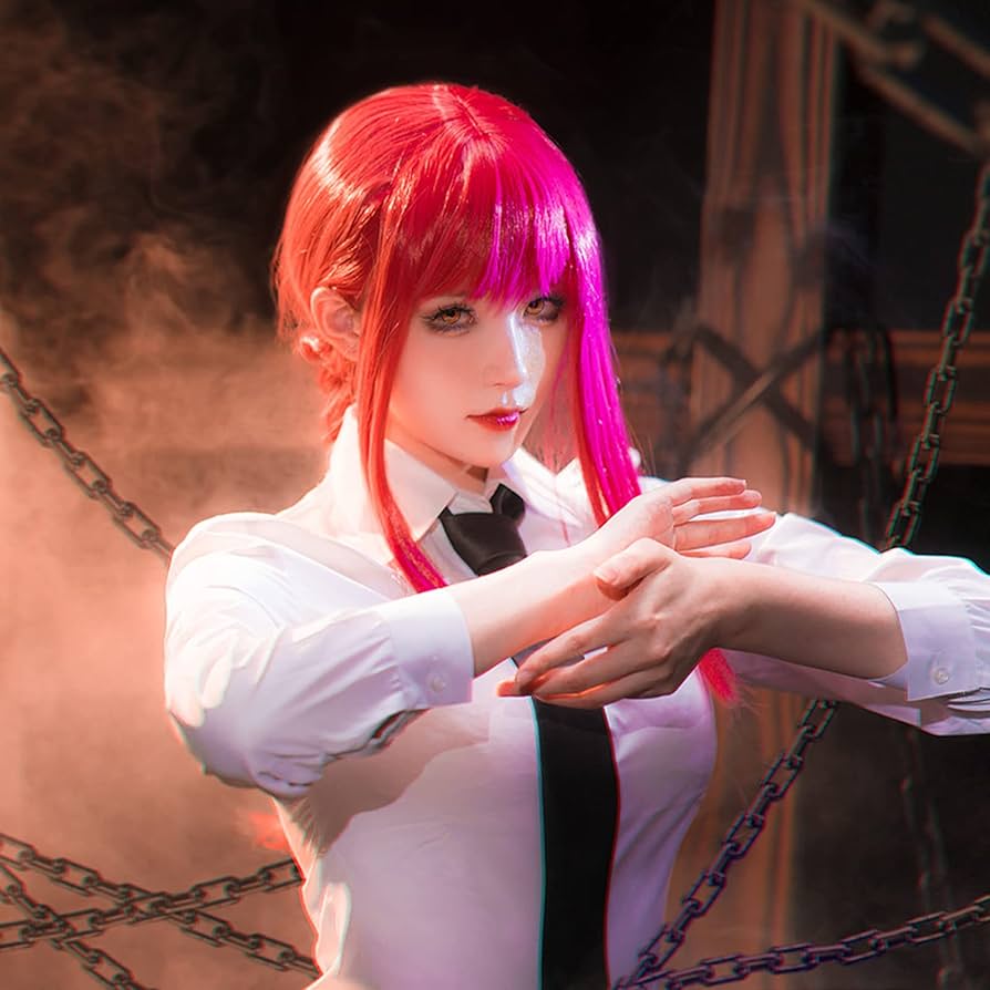 Amazon.co.jp: マキマ コスプレ ウィッグ付き チェンソーマン マキマ