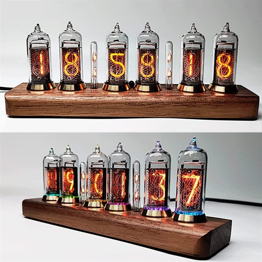 Amazon.co.jp: デスクデコレーションニキシー管時計、IN-14ニキシー