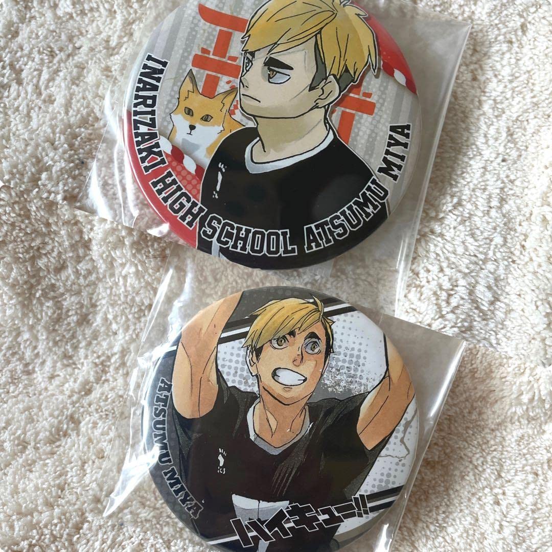 Amazon.co.jp: ハイキュー 宮侑 原作コレクション缶バッジ 2個セット
