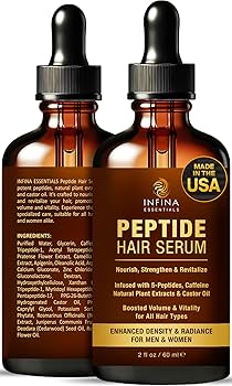 Amazon.com : INFINA ESSENTIALS Peptide Hair Serum for Hair Growth