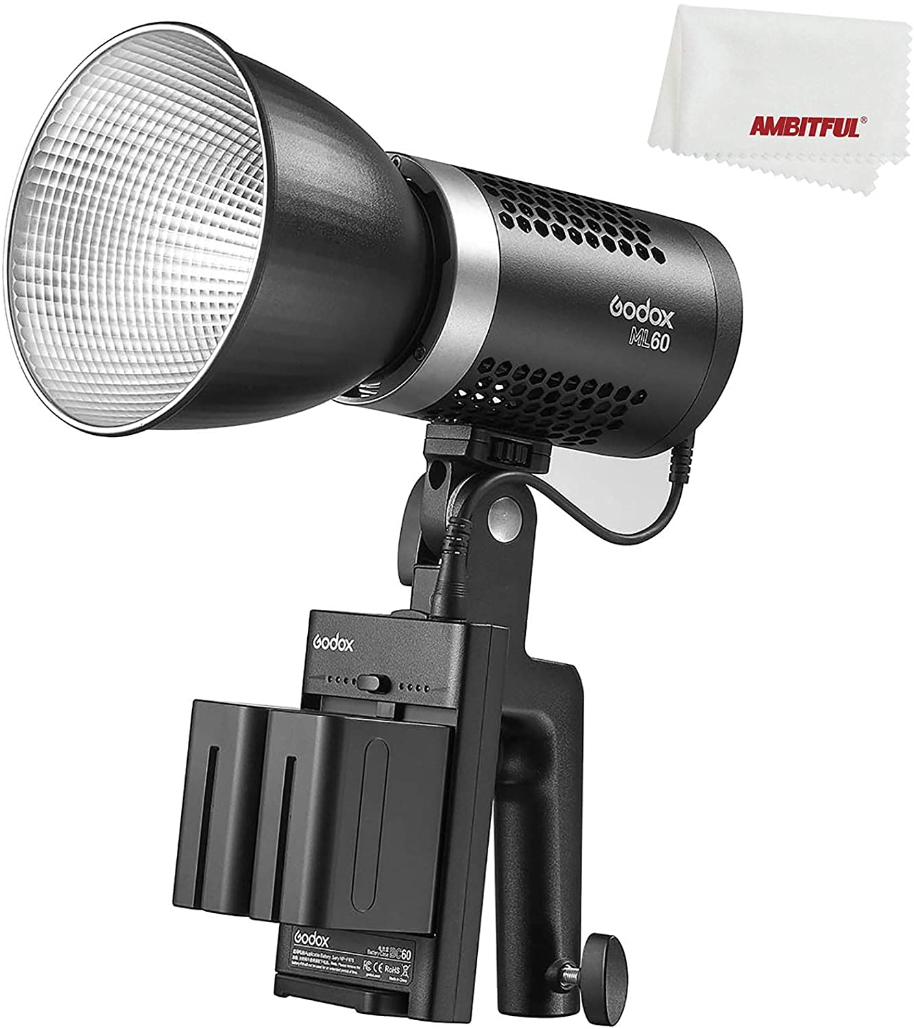 Amazon | Godox ML60 60W Power in Your Hands LEDビデオライト(Godox