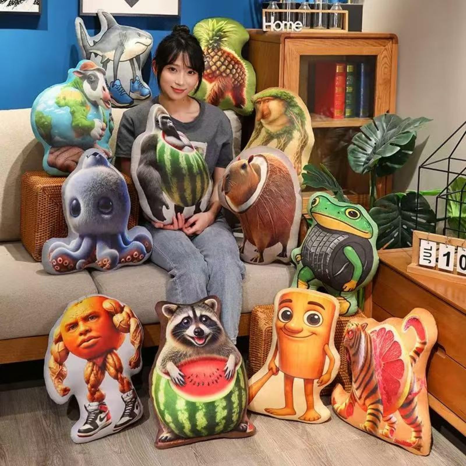 Amazon.co.jp: トゥントゥントゥンサフール 抱き枕 ぬいぐるみ