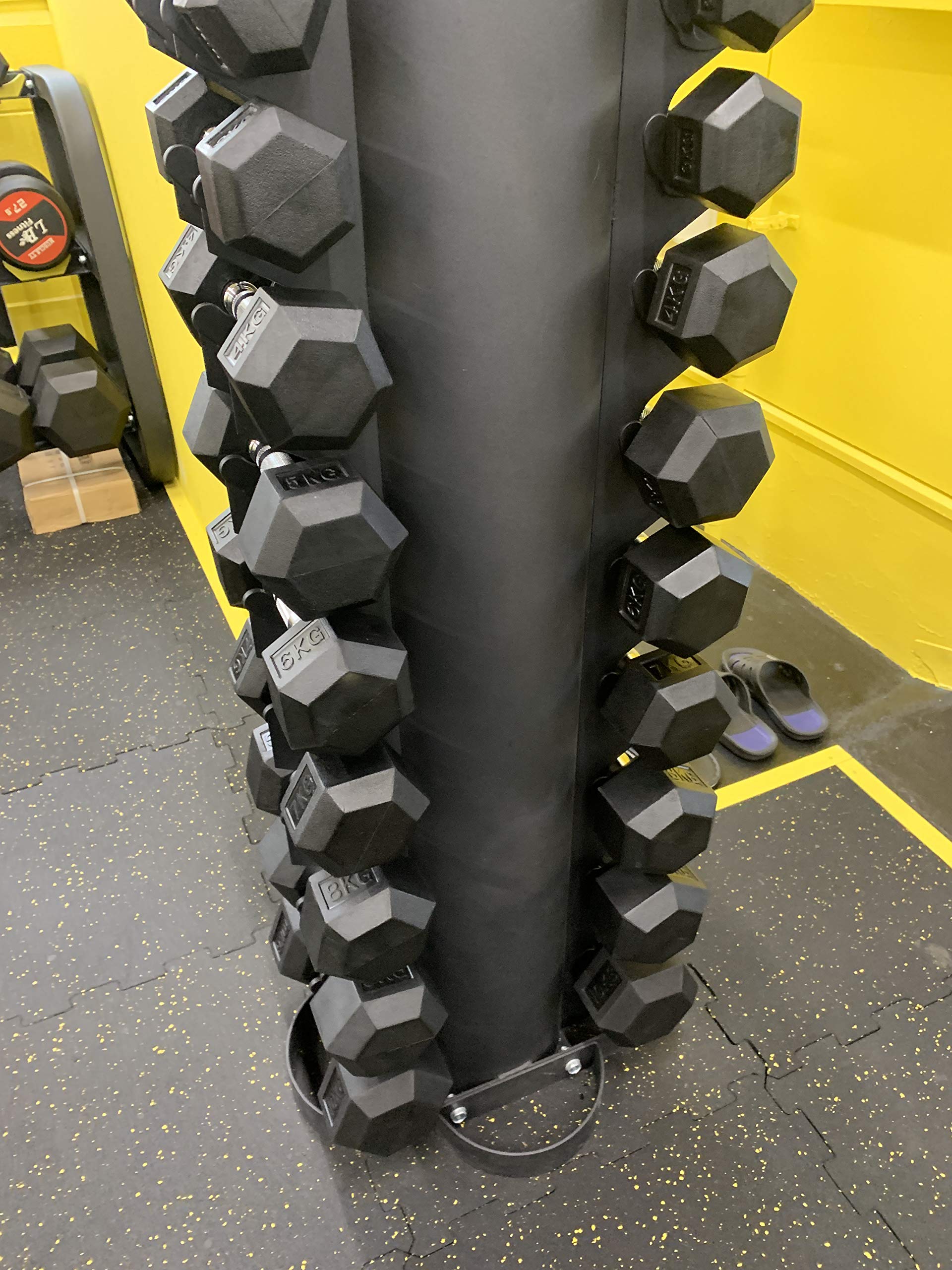 Amazon | 1kg~10kgヘックスダンベル＆縦型ダンベルラック | ノー