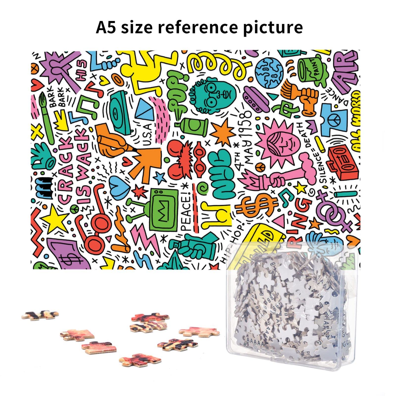 Amazon.co.jp: 1000ピース ジグソーパズル キース ヘリング パズル