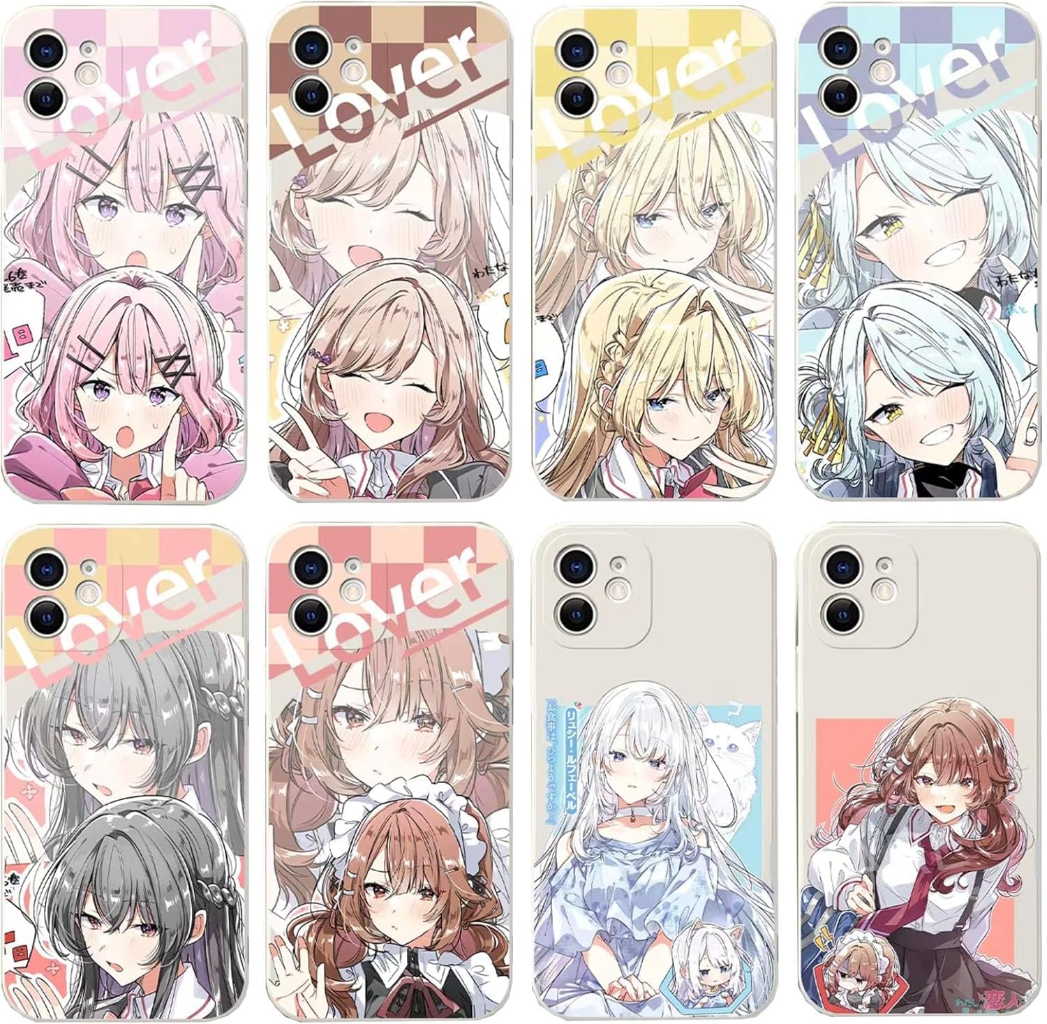 Amazon.co.jp: わたなれ スマホケース 王塚真唯 甘織れな子 琴紗月