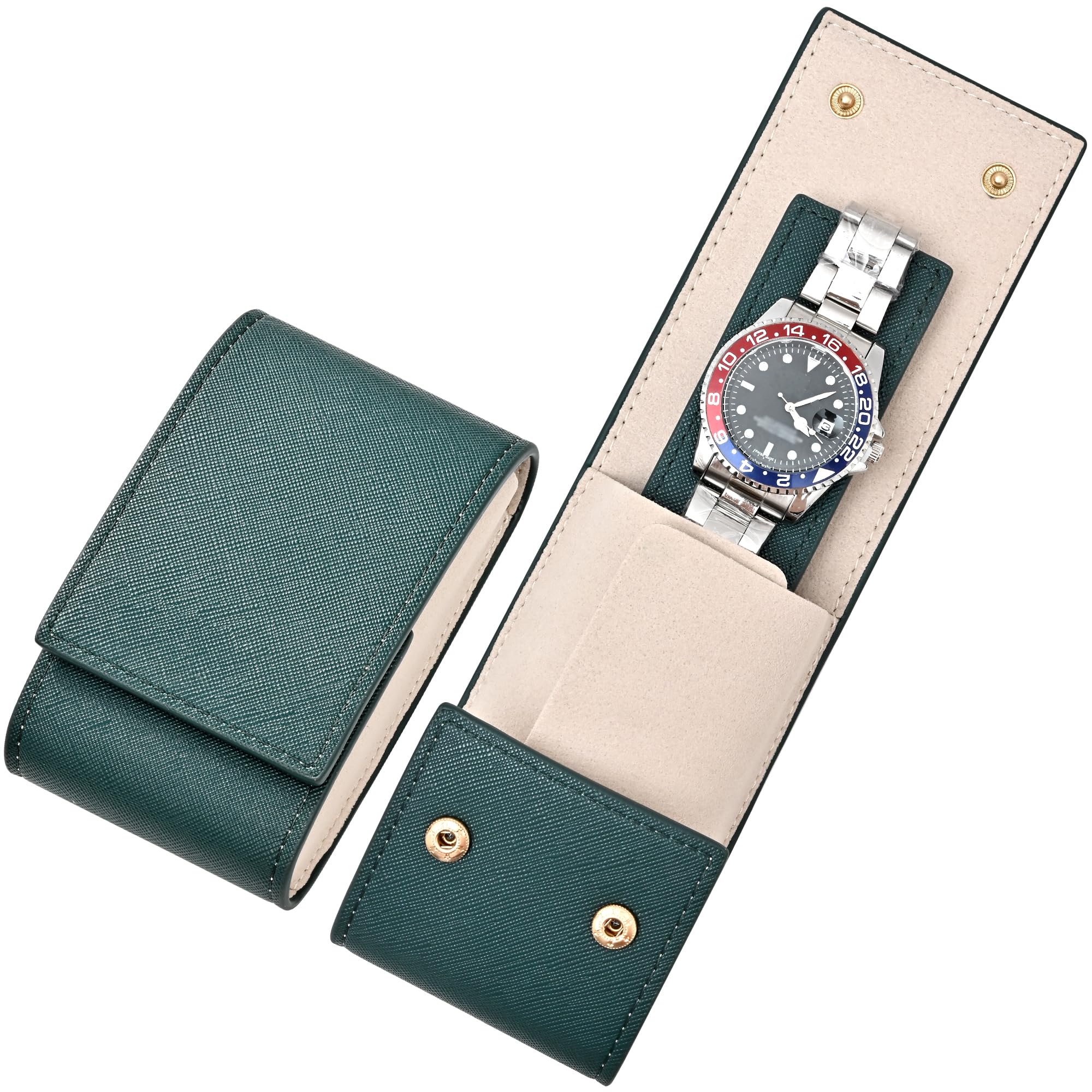 Amazon.co.jp: トラベルレザーウォッチポーチ/腕時計トラベルケース