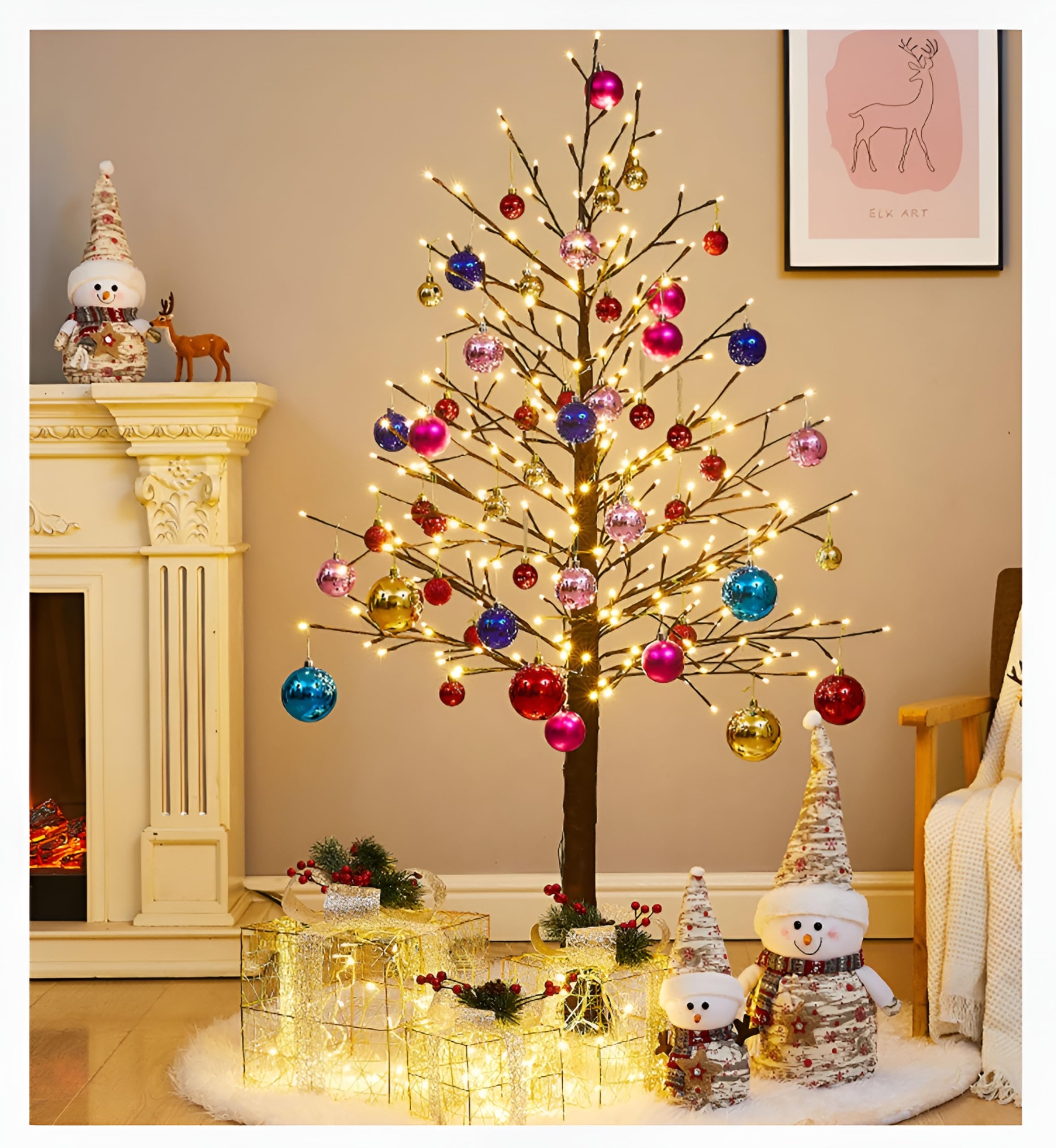 Amazon.co.jp: ブランチツリー クリスマスツリー ツリー オーナメント