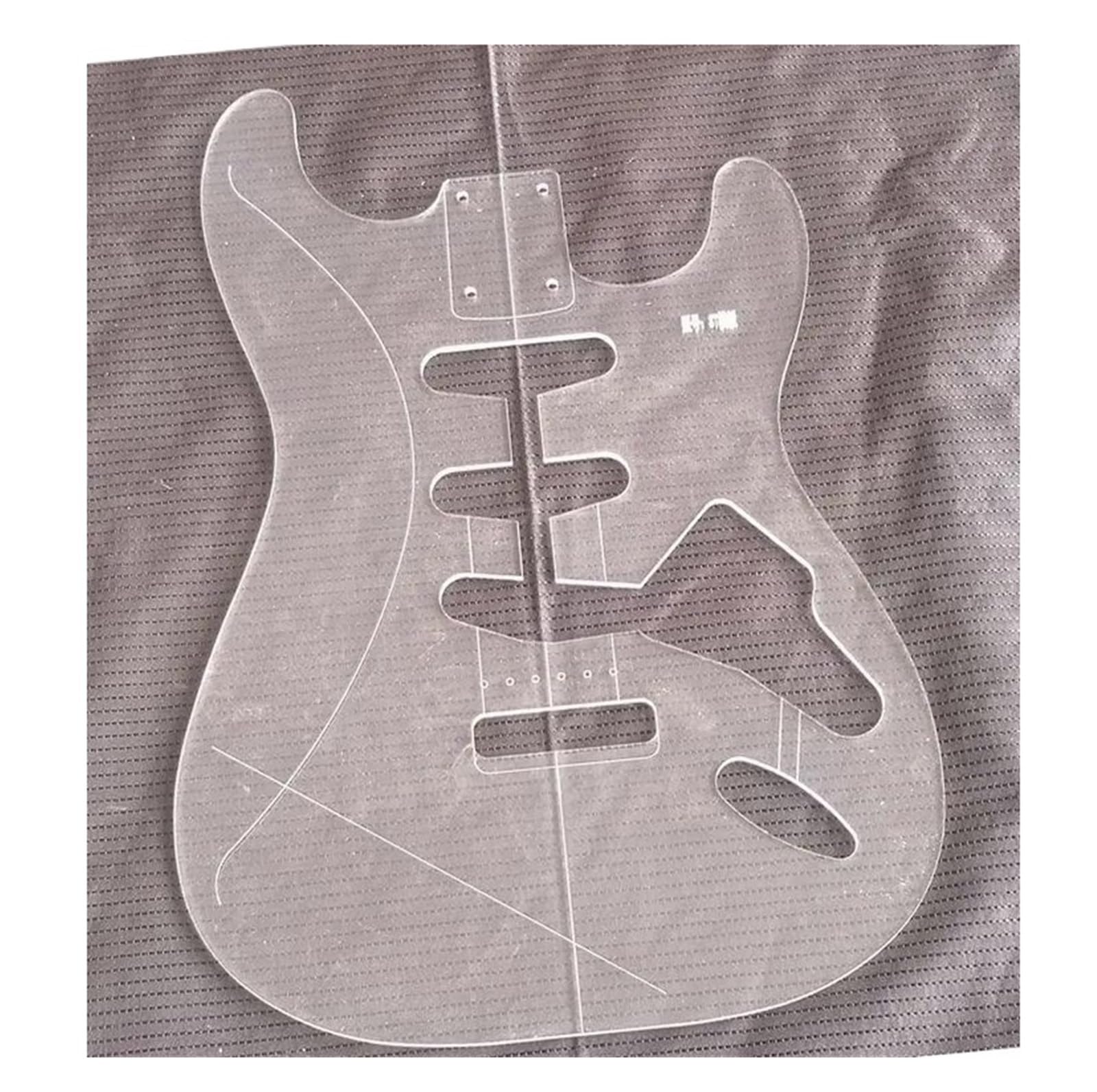 Amazon | STスタイルエレキギターボディ用透明アクリルテンプレート