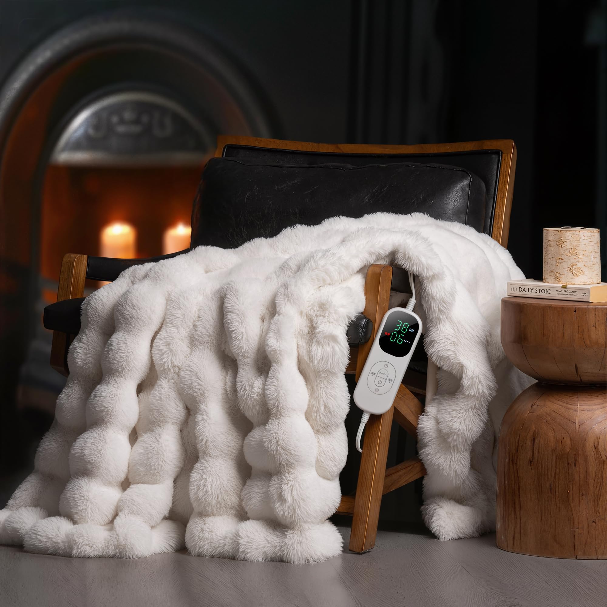 Amazon.co.jp : Jessfar 電気毛布 掛け 190×130cm 洗える 兎毛調 ふわ