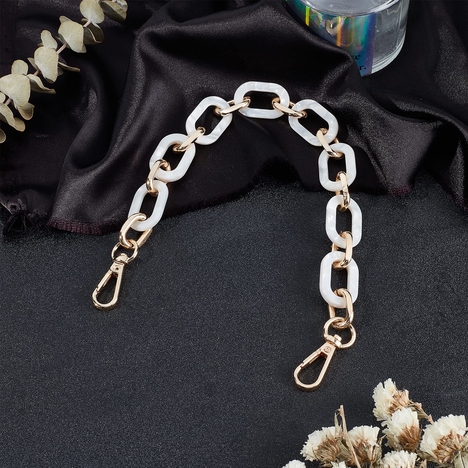 Amazon | WADORN ハンドバッグ持ち手 36CM アクリルチェーンバッグ