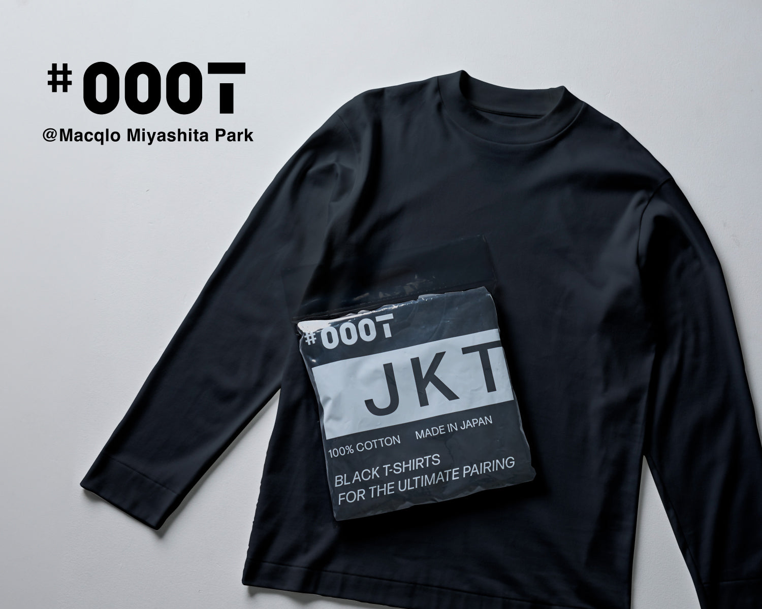 NEW】黒T専門店「#000T」からオリジナルロンTが初登場 - Macqlo