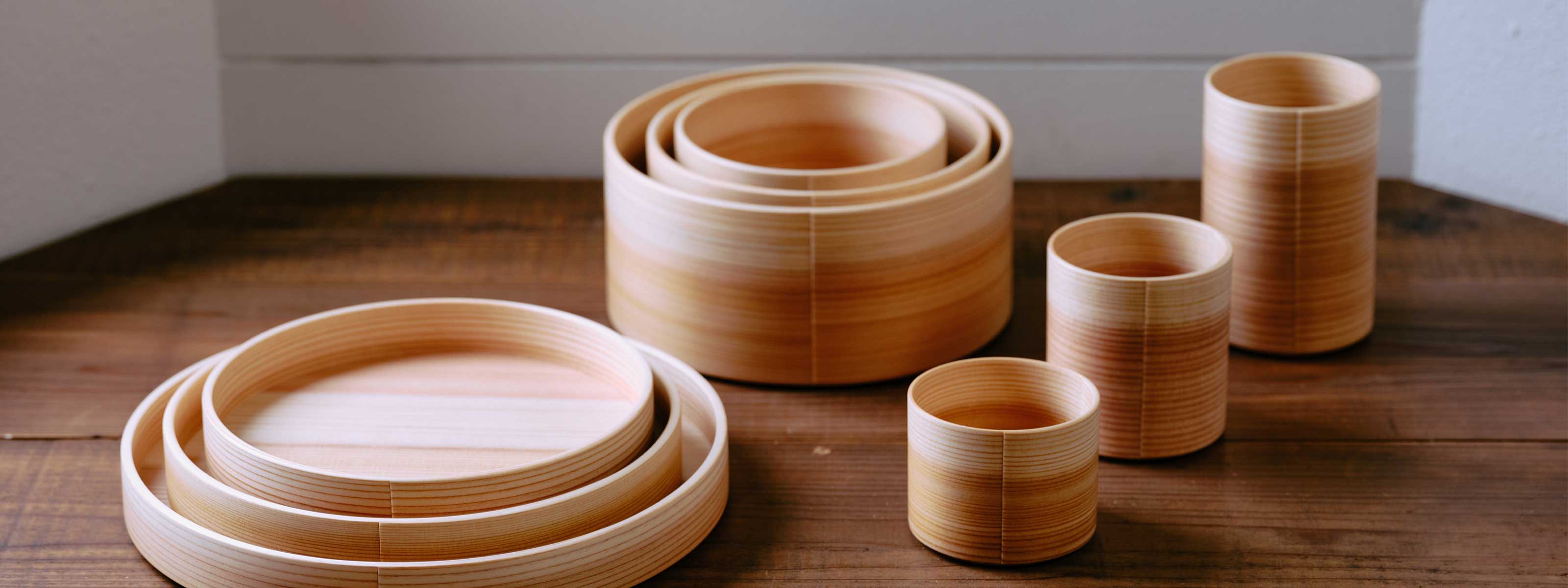 大館曲げわっぱ、津軽塗り、樺細工セット 大館曲げわっぱ、津軽塗り