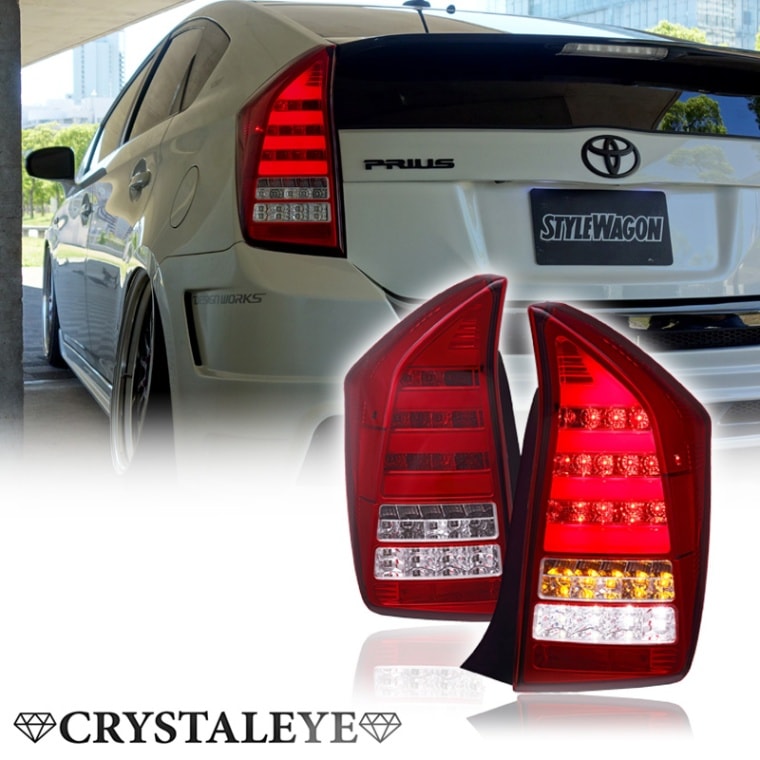 30系プリウス ファイバーフルLEDテールV7 オープニング機能＋流れる