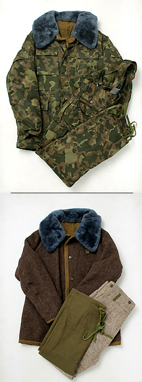 ソ連軍 80's M-1988 空挺部隊用ブタンカモ防寒野戦服上下/サイズ：50-3/