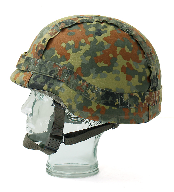 ドイツ BW(連邦軍) 現用ケブラーヘルメット/F.カモカバー付/58-60/実物