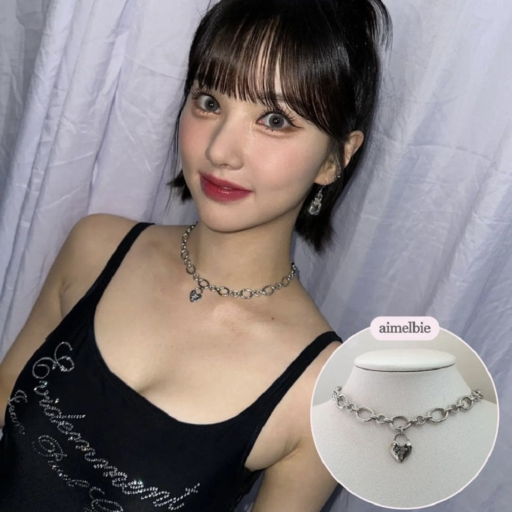 aespa カリナ着用 / aimelbie / ハートロックチョーカー – MATILDA DEPT.