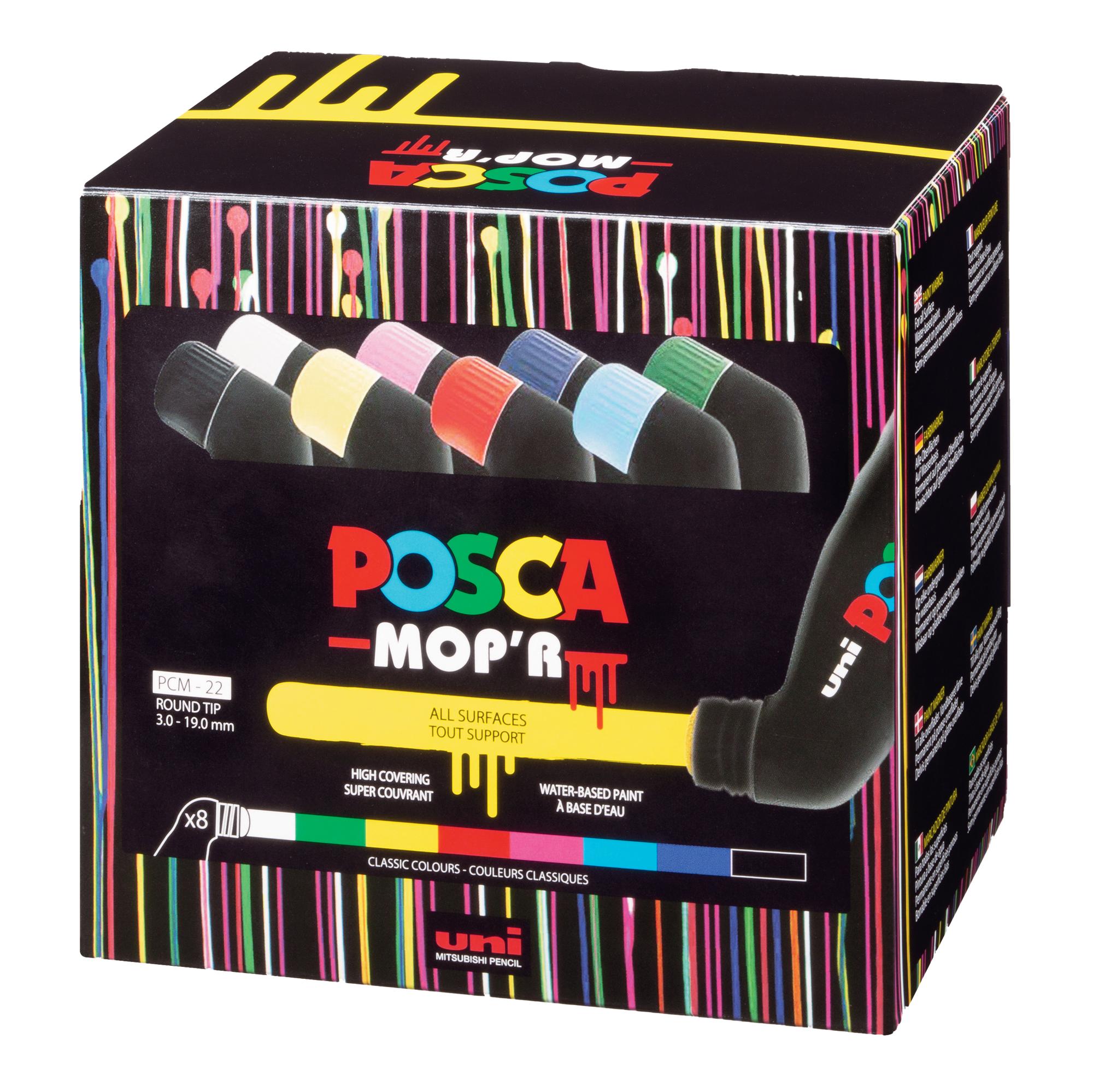 POSCA MOP'R Paint Markers, Set of 8 - 4902778285671