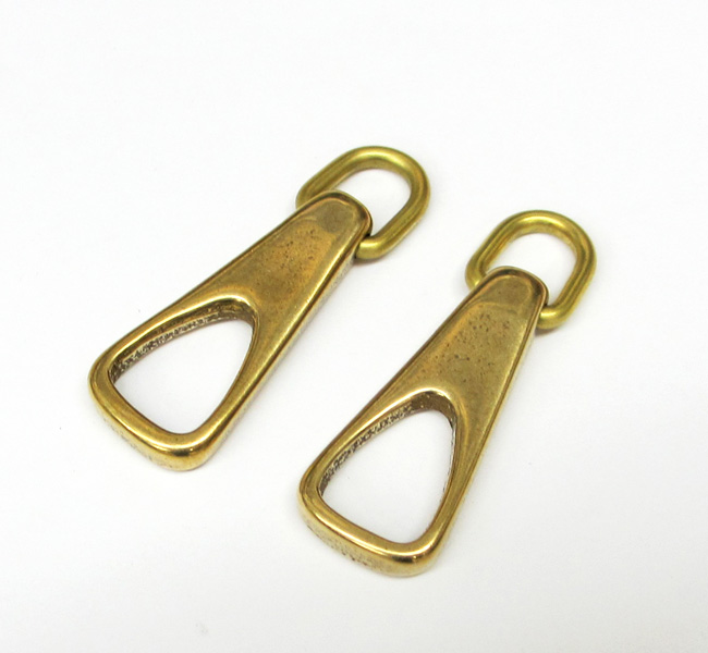 真鍮引手、BP-4232、カン付き、キーホルダー、ファスナー、バッグ MK PLUS+