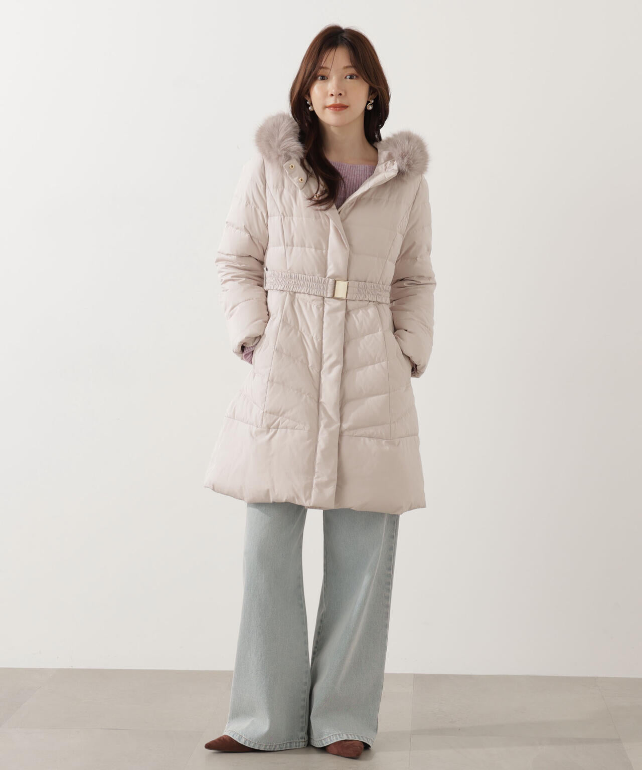 ベルト付ダウン | PROPORTION BODY DRESSING（プロポーションボディ