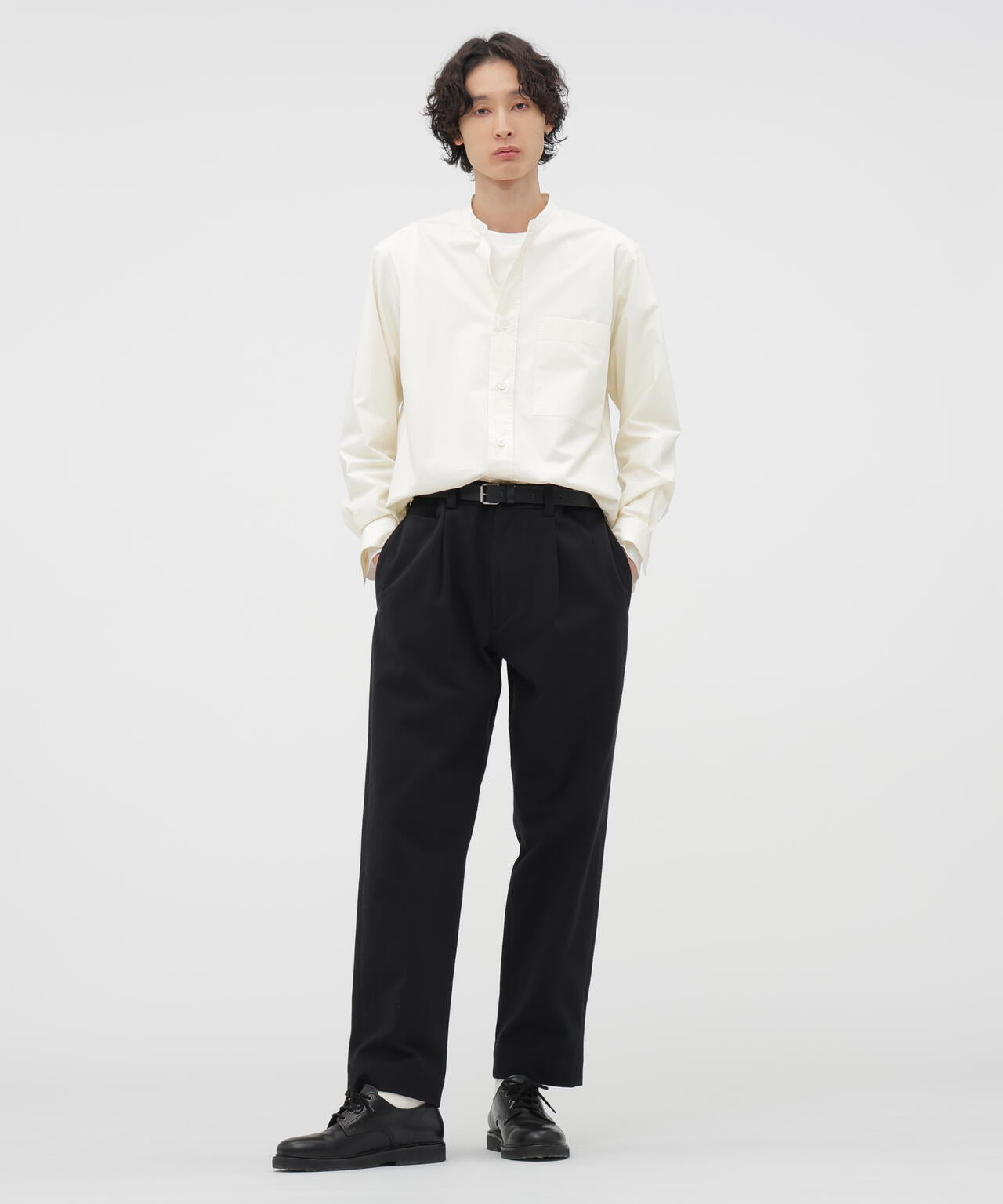COTTON WOOL POPLIN SHIRT | MARGARET HOWELL（マーガレット・ハウエル