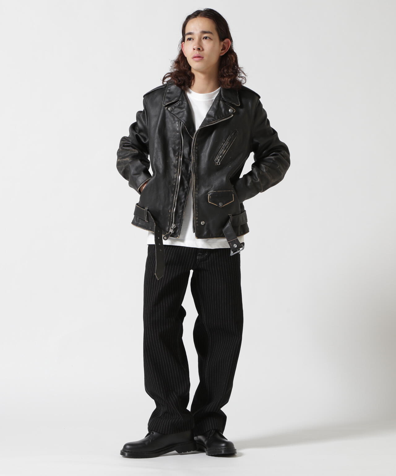 10168】Schott Perfecto 70 ブラックレザー サイズ40 10168】Schott