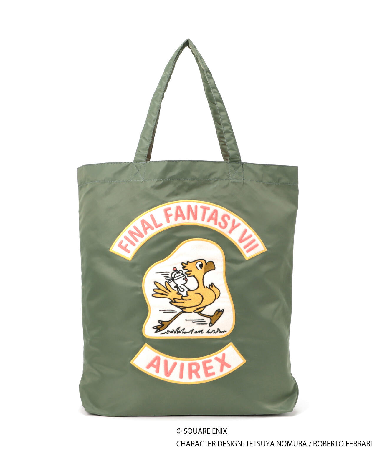 AVIREX × FINAL FANTASY VII REMAKE》FLIGHT NYLON TOTE BAG CHOCOBO