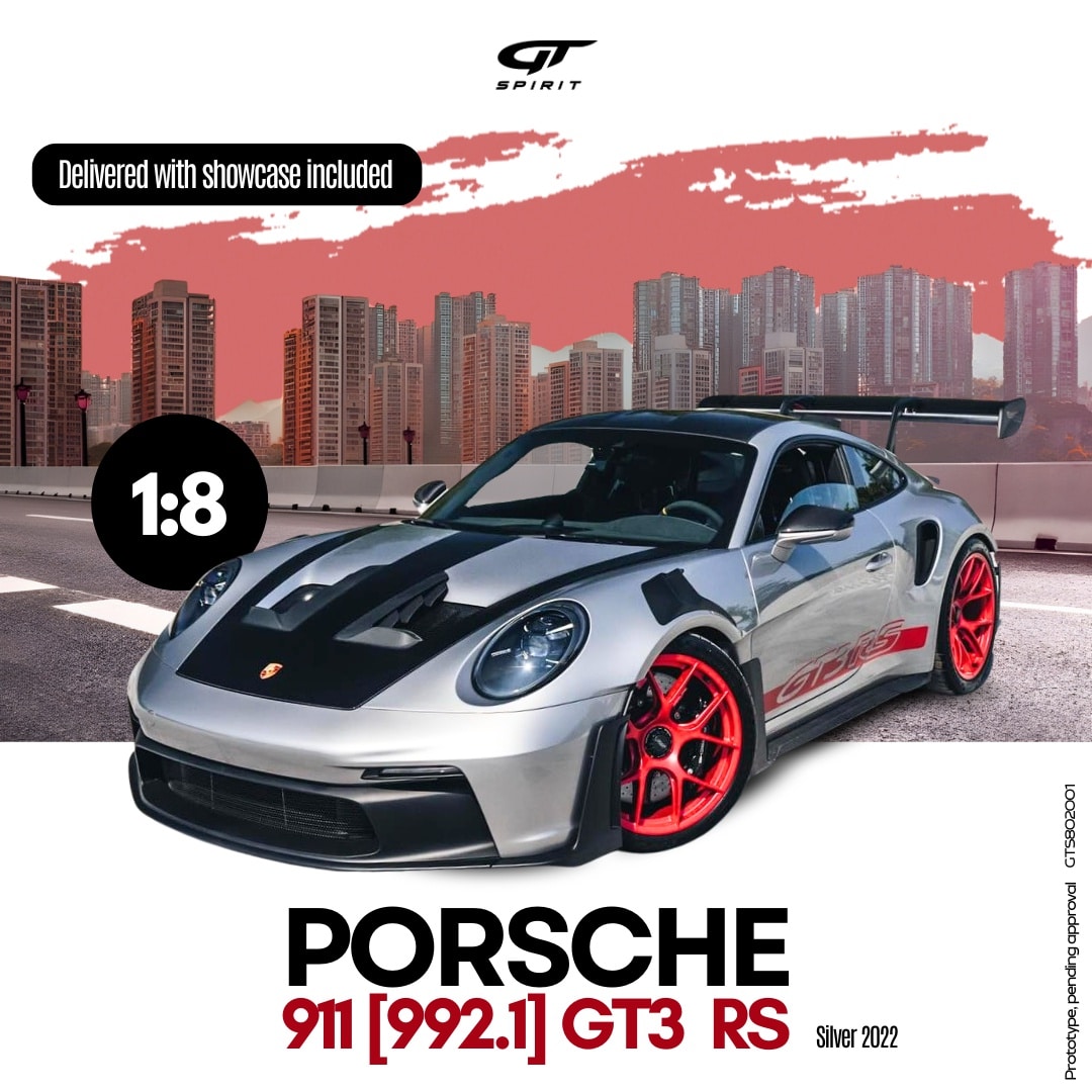 Pre-Order the GT Spirit – 1:8 Porsche 911 [992.1] GT3 RS Silver