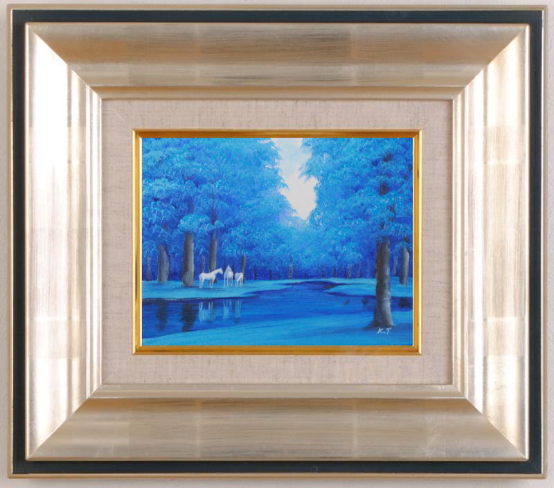 油絵の絵画で田中幸一が描いた馬の絵の油絵「希望」を購入