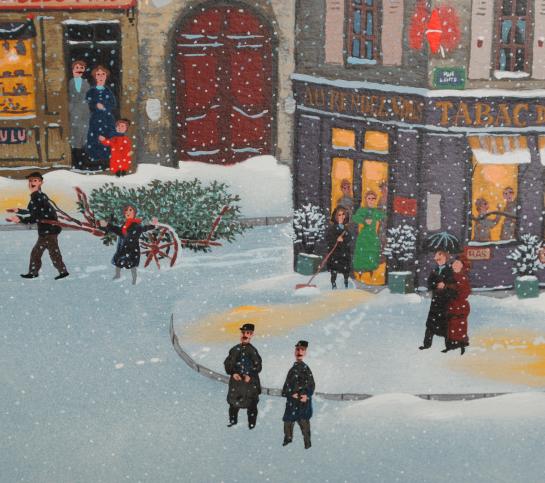 ミッシェル・ドラクロワのパリの風景画の絵画「ノエル・ノエル」をご購入