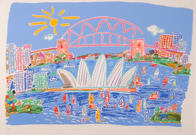 ポップアートの絵をシルクスクリーンの版画で制作したケン・ドーンの