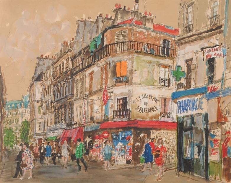 インテリアの絵画をリトグラフの版画で制作した児玉幸雄のインテリアの