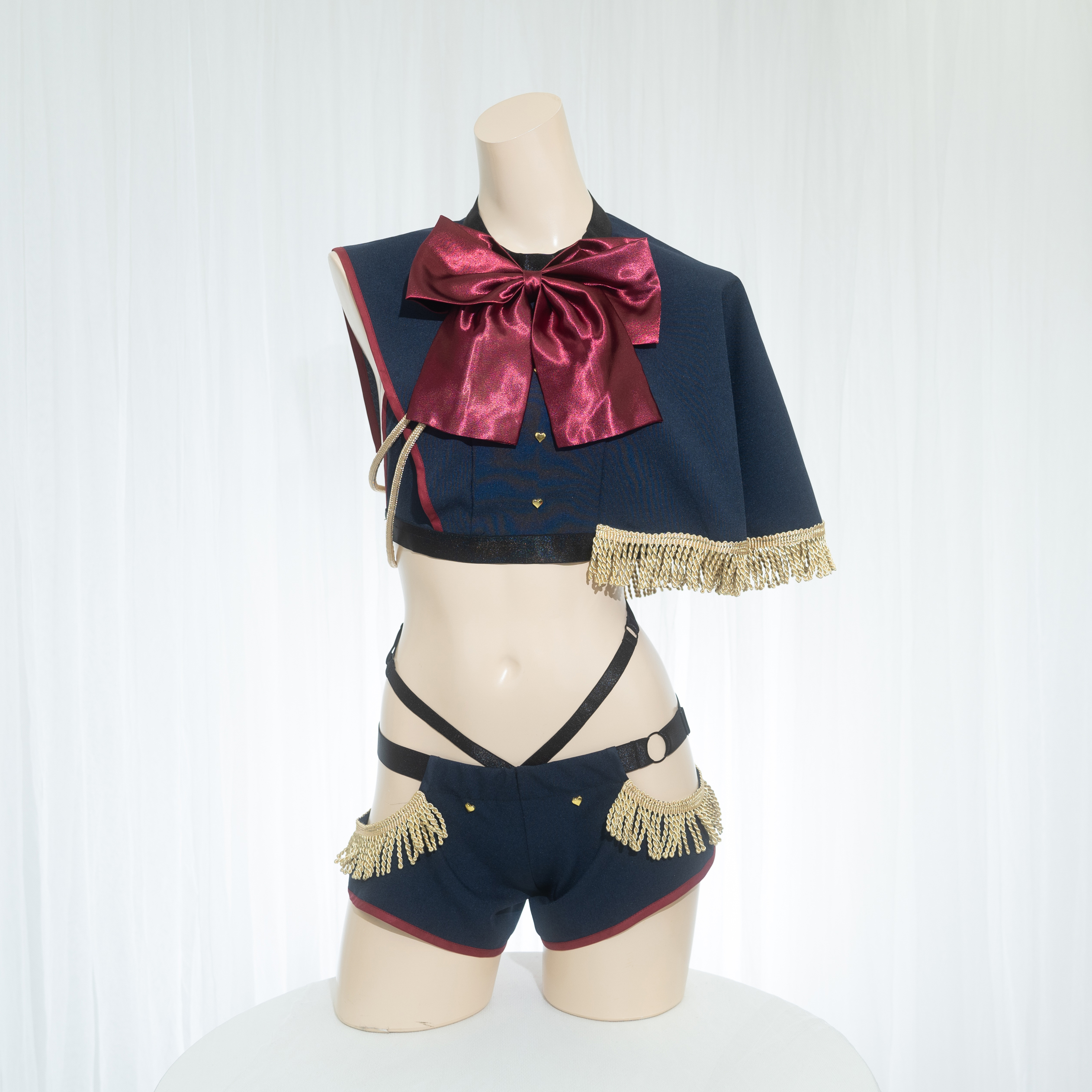 B0068 ペンギン水着 ぶか袖&ニーハイレッグカバーセット /M企画｜NANIKIRU