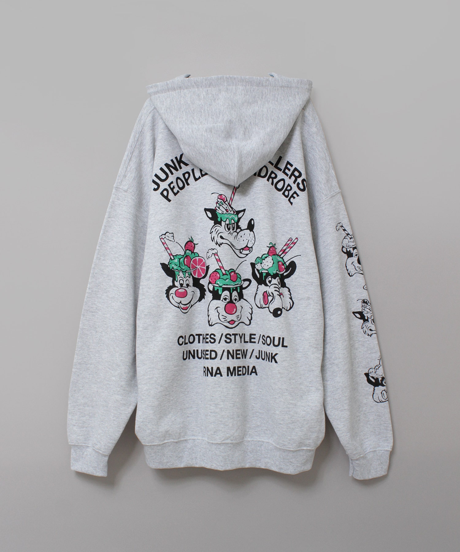 M2582 フローズンキャラパーカー(M アッシュグレー): トップス - RNA