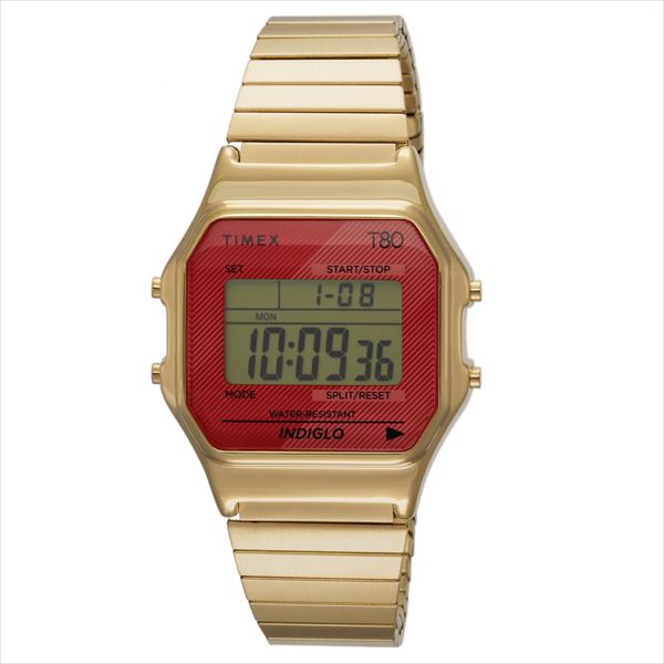 TIMEX Timex 80 TW2V19200 クォーツ ユニセックス Gold/Red(ゴールド
