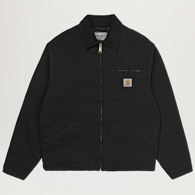 Carhartt WIP OG Detroit Jacket (Black Aged Canvas) - NewYakCity