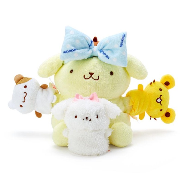 ポムポムプリンがお風呂で大はしゃぎ！癒やしのバスタイムデザイン