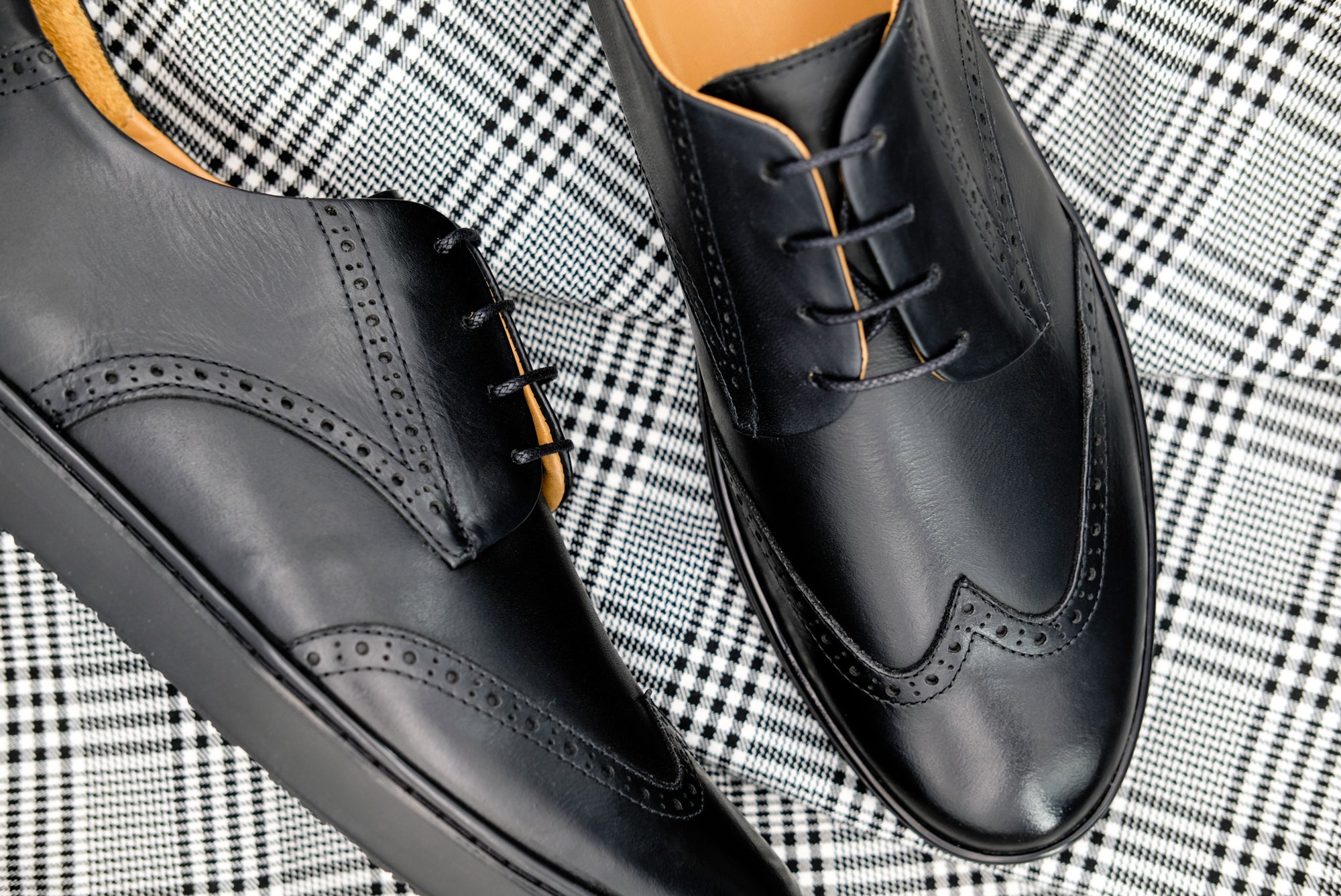 The Wingtip Sneaker | Classic Black - NobleSole