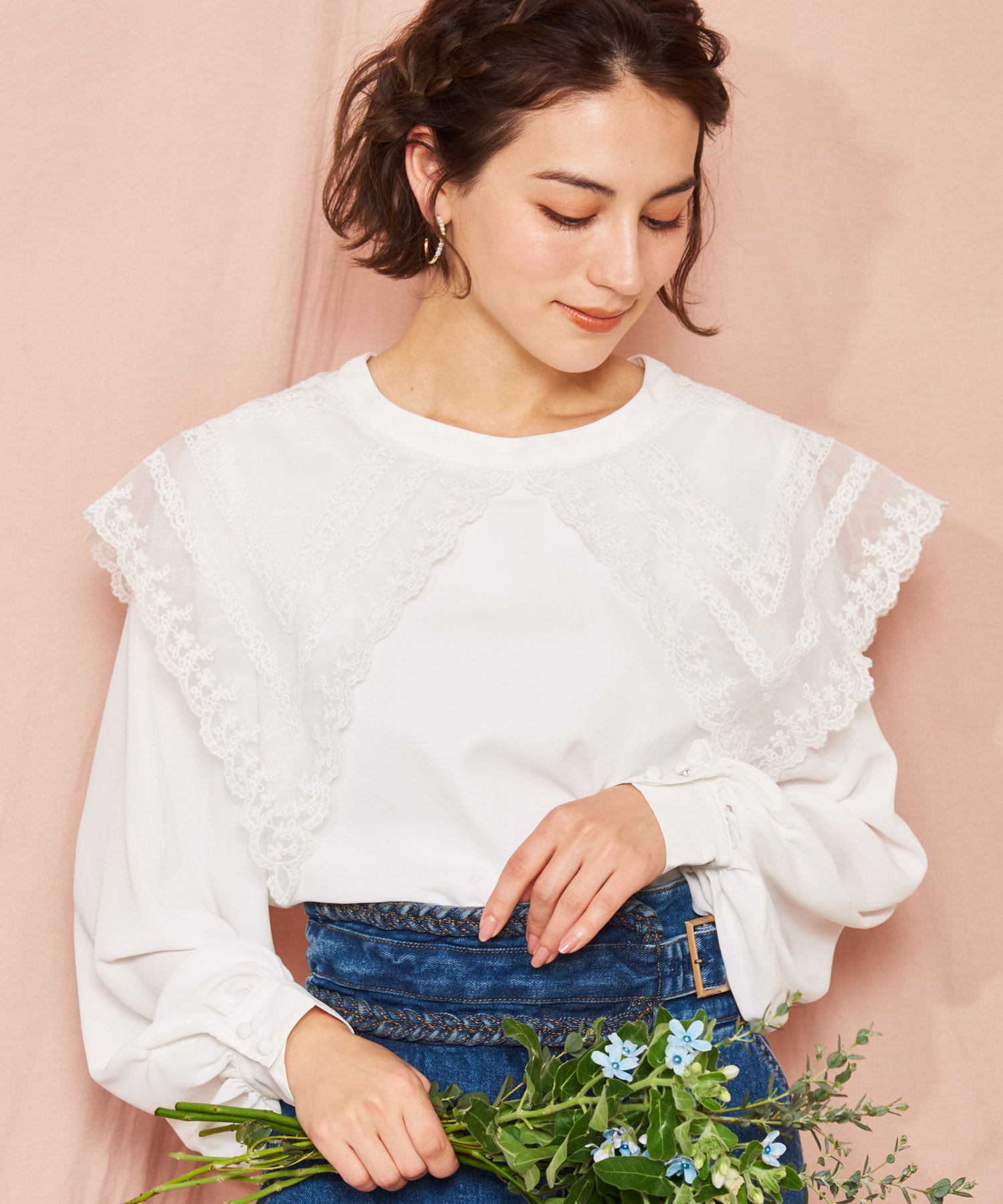 レース衿ブラウス | シャツ・ブラウス | NOELA OFFICIAL WEB STORE