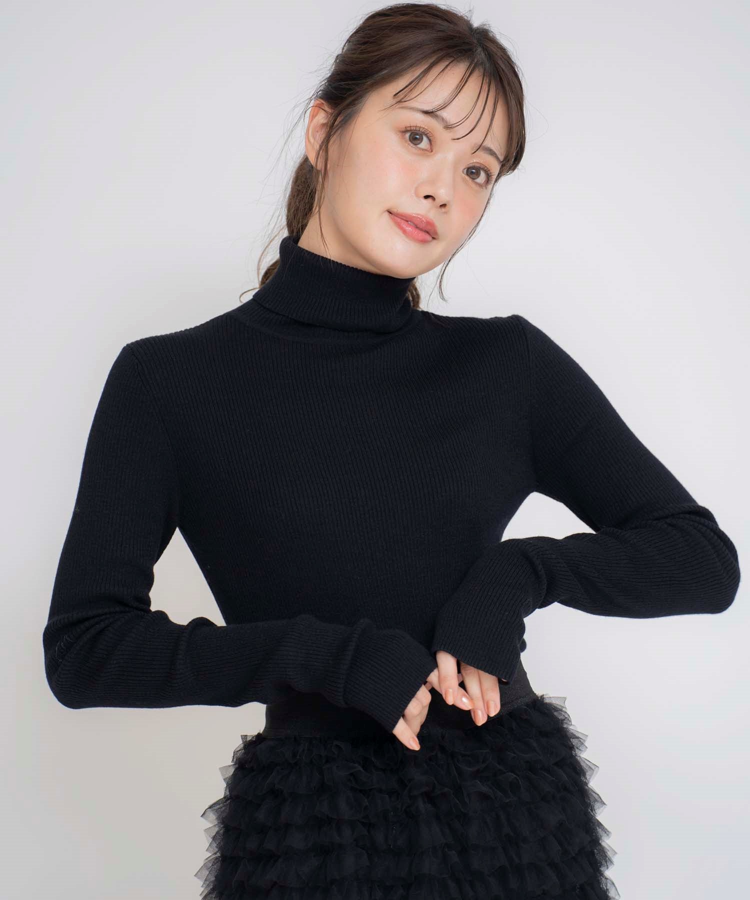 ロングスリーブウールタートルニット | ニット | NOELA OFFICIAL WEB STORE