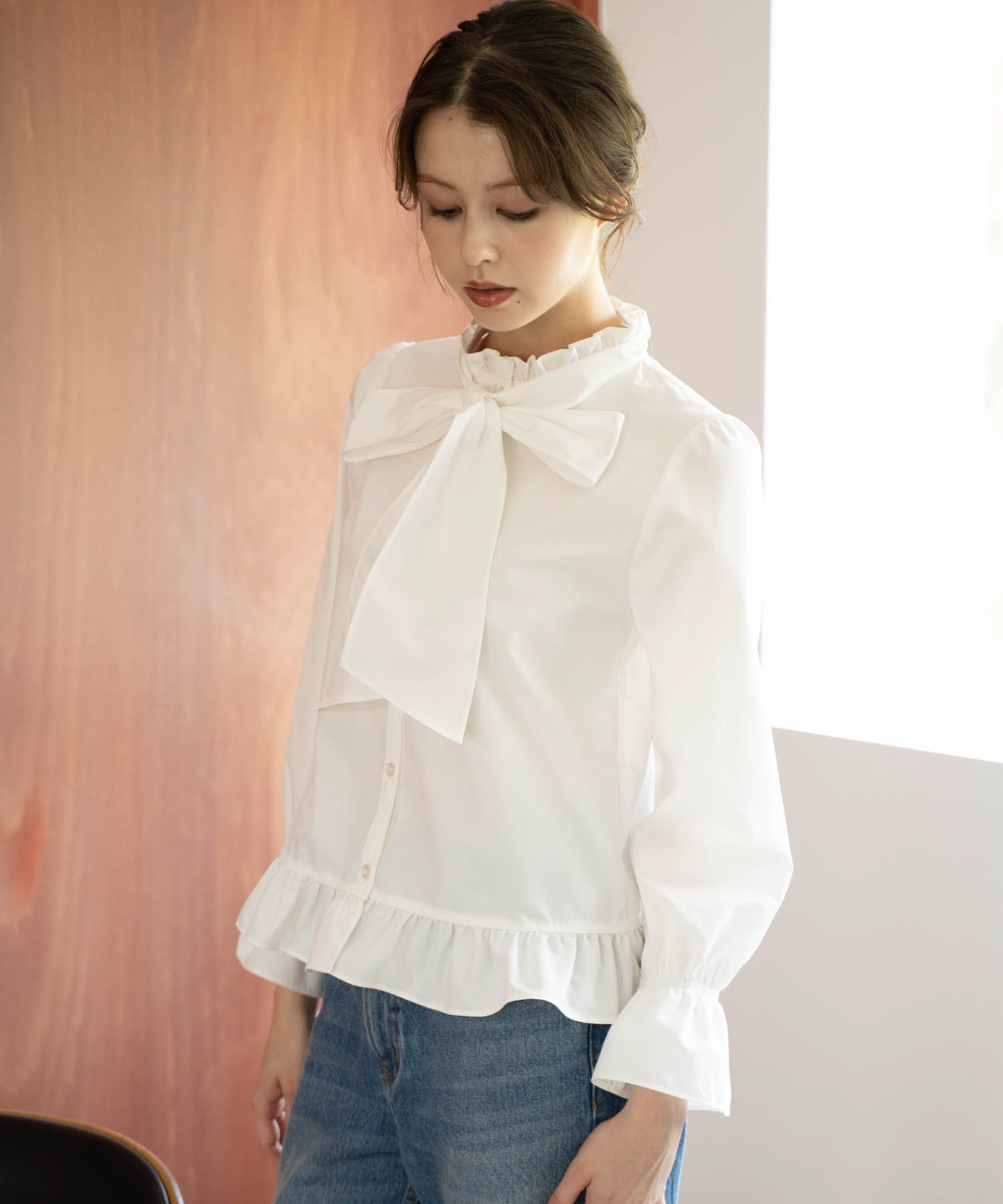 ボウタイフリルブラウス | シャツ・ブラウス | NOELA OFFICIAL WEB STORE