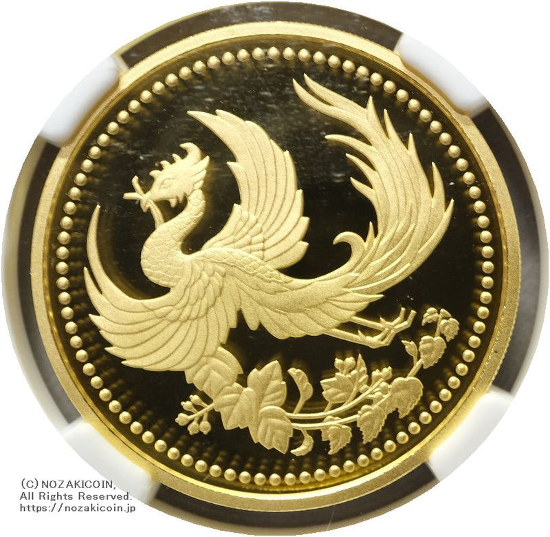 天皇陛下御在位10年記念1万円金貨 平成11年 NGC PF69 ULTRA CAMEO